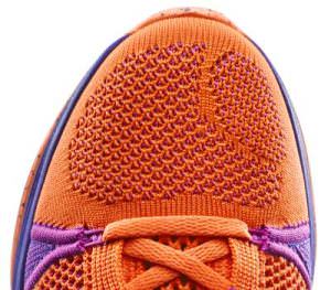 Nike running shoes Flyknit Detail
